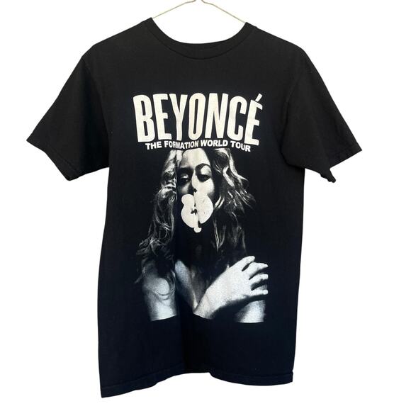 Beyoncé Shirt Mens Small Black The Formation World Tour Concert Dates Tee - Picture 1 of 10